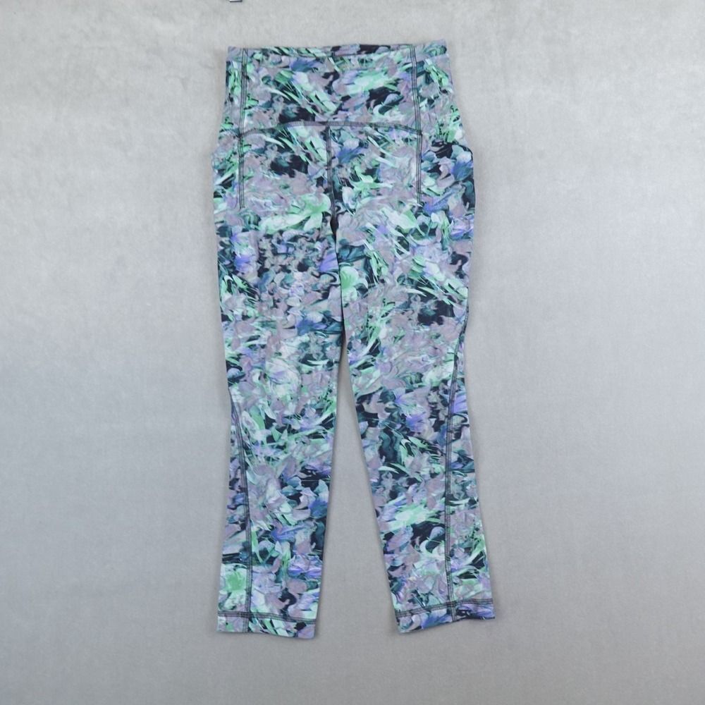 Lululemon Swift Speed High-Rise Crop 21" Size 2 Rapid Flourish Multi Leggings